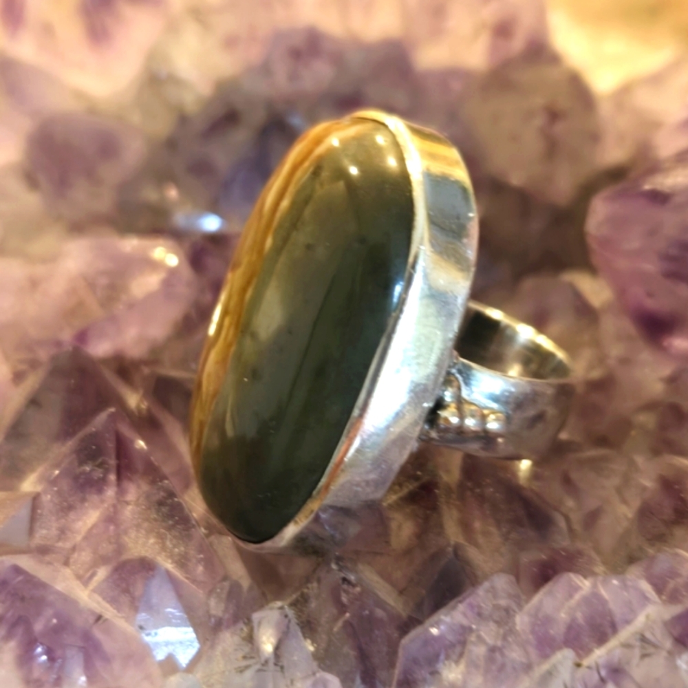 Sterling Silver Jasper Ring - Picture 3 of 7